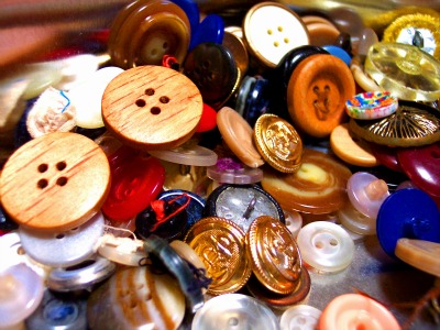 Sewing buttons in all shapes and sizes