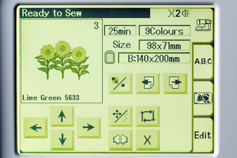 Bernina 340 Deco time screen Bernina 340 Deco time screen