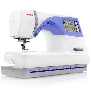 Photo of a Janome sewing machine. Janome sewing machines