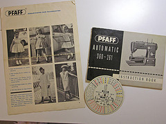 Old Sewing Machine Manuals by Pfaff Pfaff sewing machines manuals