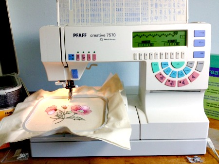 The Pfaff 7570 is an outstanding sewing machine for embroidery.